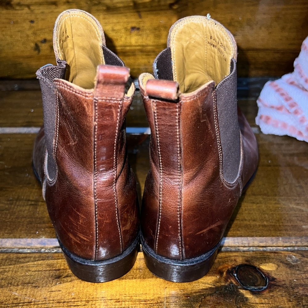 Cole Haan Chestnut Leather Ankle Booties - Picture 3 of 5
